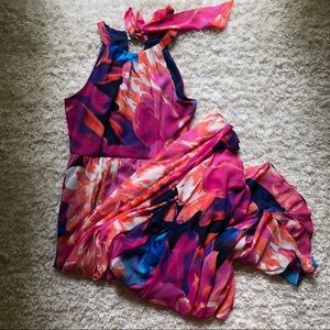 Bright Floral Maxi Formal Dress | Size 10